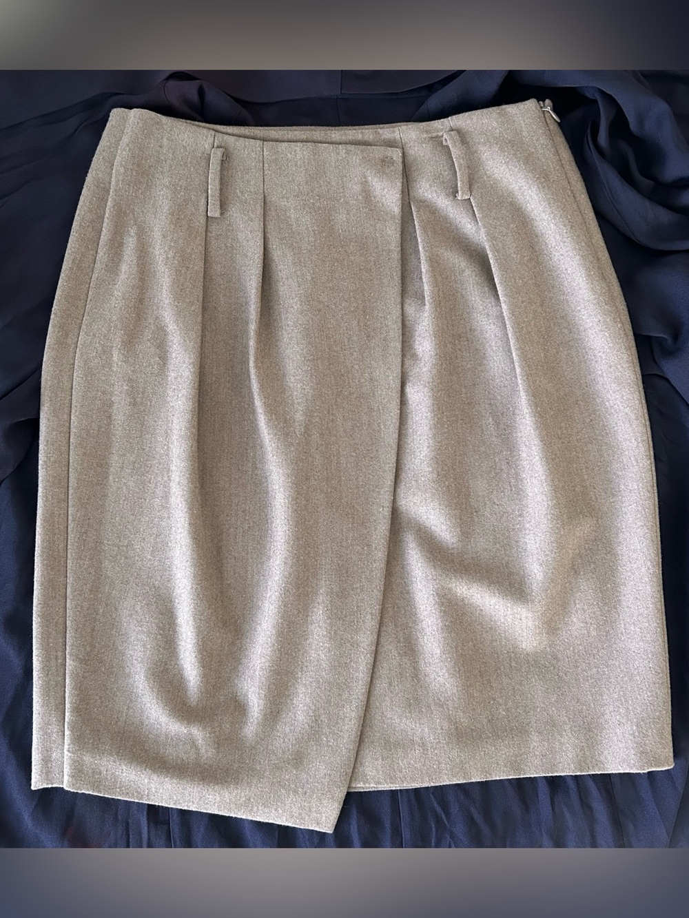 Classic Women's Wool Pencil Skirt Made in Italy